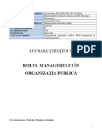 Referat Managementul Institutiilor Publice - 2023 - Masterand Baciu Alin