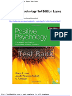 Positive Psychology 3rd Edition Lopez Test Bank