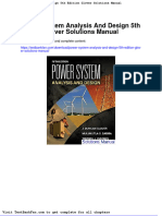Power System Analysis and Design 5th Edition Glover Solutions Manual