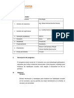 Informe de ejecución de programa de proyección social (1)