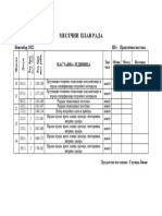 Mesecni Planovi Rada - Prakticna Nastava - III4 Novembar