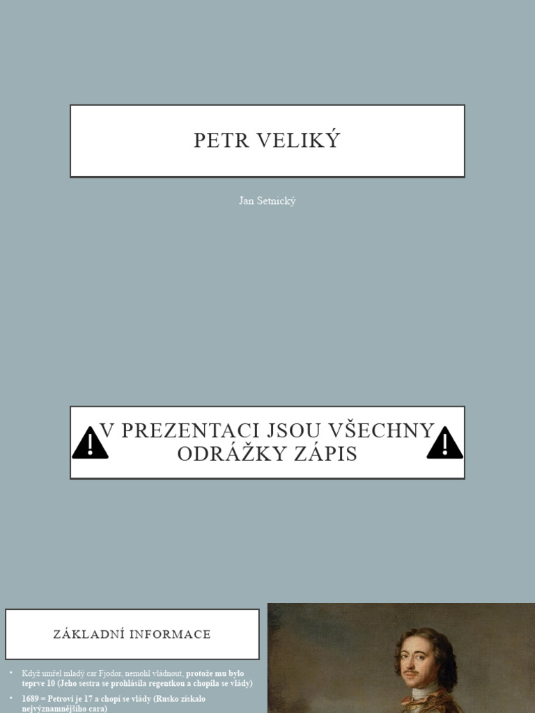 Petr Veliký | PDF