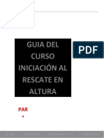 Guía Curso Iniciación Al Rescate en Altura - Rev 1