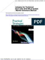 Practical Strategies For Technical Communication With 2016 Mla Update 2nd Edition Markel Solutions Manual