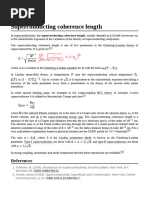 Superconducting Coherence Length