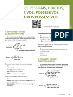 Pronomes Pessoais Objetos Reflexivos Possessivos e Adjetivos Possessivos