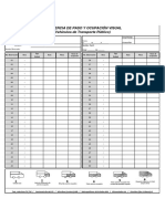 Frecuencia de Paso Y Ocupación Visual (Vehículos de Transporte Público)