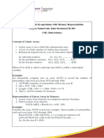 L5 - CD 303 Array and Its Operations With Memory Representation