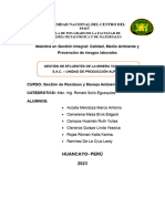 Gestión de Efluentes de La Minera Yanaquihua S.A.C. - Unidad de Producción Alpacay PDF