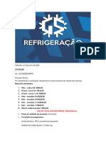 Cotação 3a Engenharia - Materiais