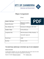 Sustainable Procurement Assignment 1