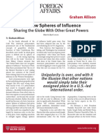 Allison - Spheres of Influence, Foreign Affairs, March-April 2020