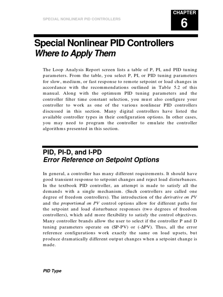 Nonlinear PID Controller Applications | PDF | Control System | Cybernetics