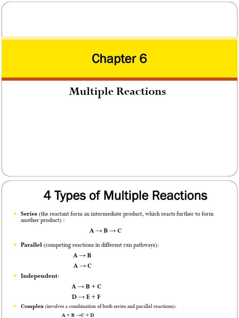 Maximizing Desired Product in Reactions | PDF