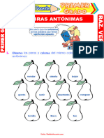 Antonimos y Sinonimos para Niños