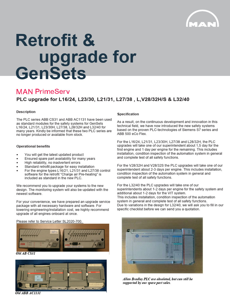 1 - Onepager PLC Upgrade (Print On Both Side) | PDF | Computing ...