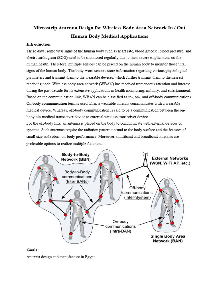 Antenna Design for Body Area Networks | PDF | Science & Mathematics ...