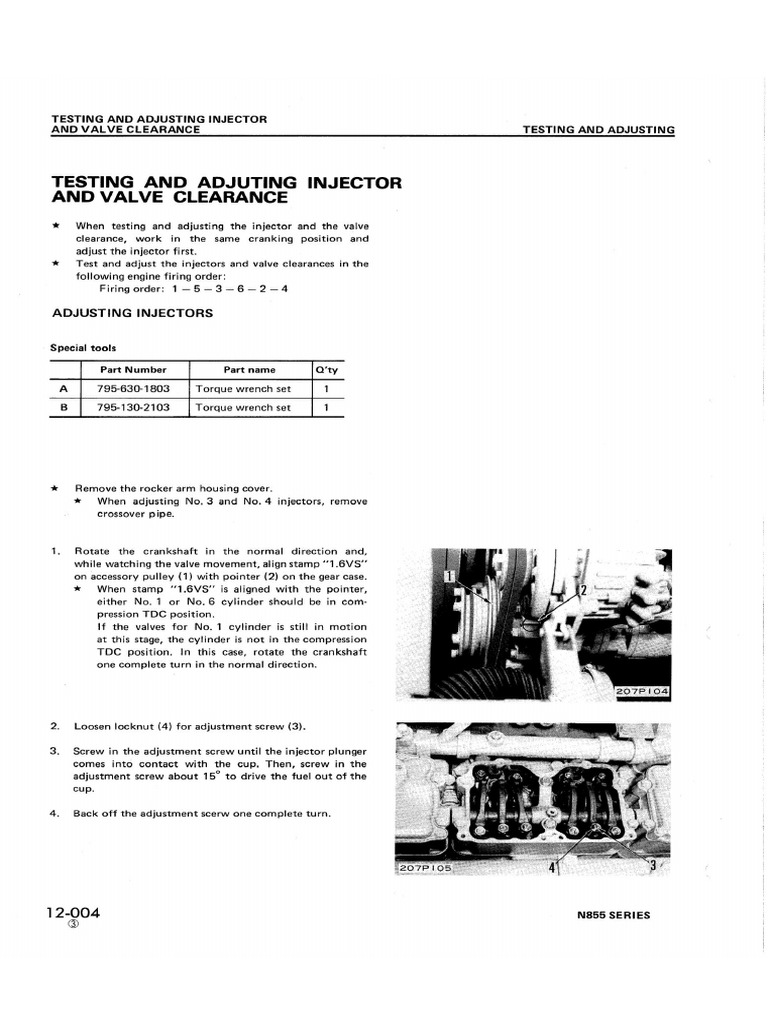 Ajuste NT 855 | PDF