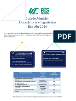 Proceso Admision Licenciaturas e Ingenierias 2024 1