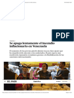 Se Apaga Lentamente El Incendio Inflacionario en Venezuela - EL PAÍS América