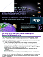 TFAWS Short Course Instrument Rapid Thermal Design
