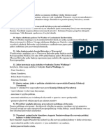 Odpowiedzi Do Zadań Z Działu - Upadek Rzeczpospolitej - Klasa 6