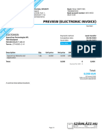 Preview (Electronic Invoice) : Customer