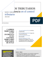 Cambios Tributarios Con Incidencia en El Control Tributario - 2022