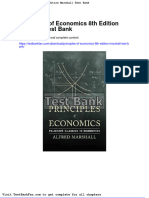 Principles of Economics 8th Edition Marshall Test Bank