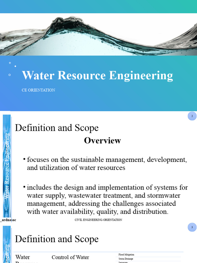 Wre Part 1 Pdf Hydrology Water Pollution