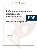 Referencias de Formatos Electrónicos APA