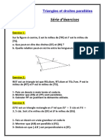 Triangles Et Droites Parallèles