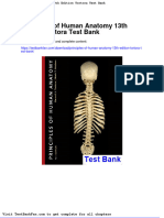 Principles of Human Anatomy 13th Edition Tortora Test Bank