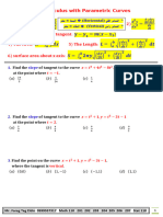 Calculus with Parametric Curves: يقفأ سامملا * (Horizontal) رفص = طسبلا سامملا * يسأر (Vertical) ماقملا رفص =