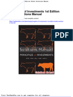 Principles of Investments 1st Edition Bodie Solutions Manual