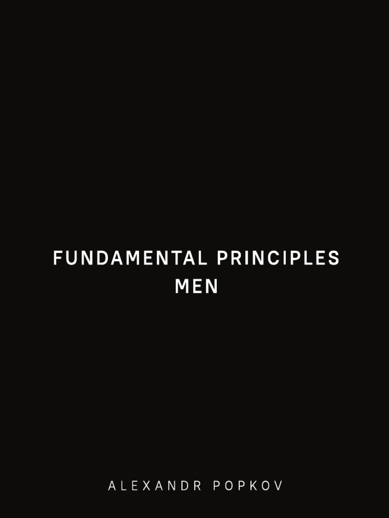 Fundamental Principles Men - Ua | PDF