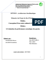 OPTION: Architecture Bioclimatique: République Algérienne Démocratique Et Populaire