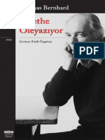 Thomas Bernhard - Goethe Öleyazıyor | PDF