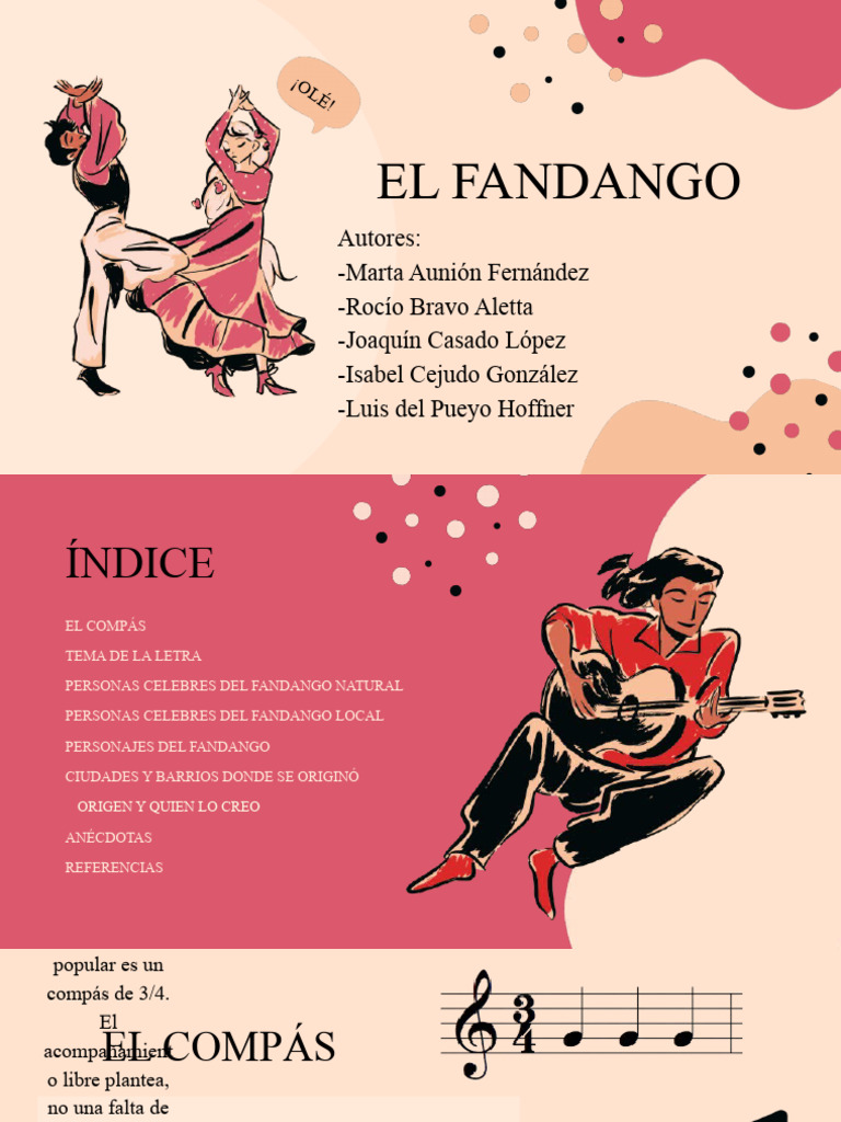 Historia y Celebridades del Fandango | PDF | Las artes escénicas ...