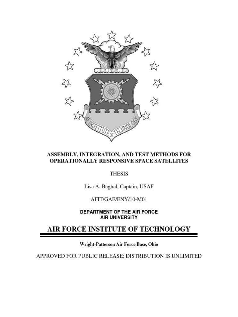 Air Force Institute of Technology: Assembly, Integration, and Test ...