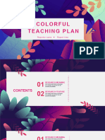 Colorful Teaching Plan: Reporter Name Report Time