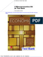 Principles of Macroeconomics 6th Edition Frank Test Bank