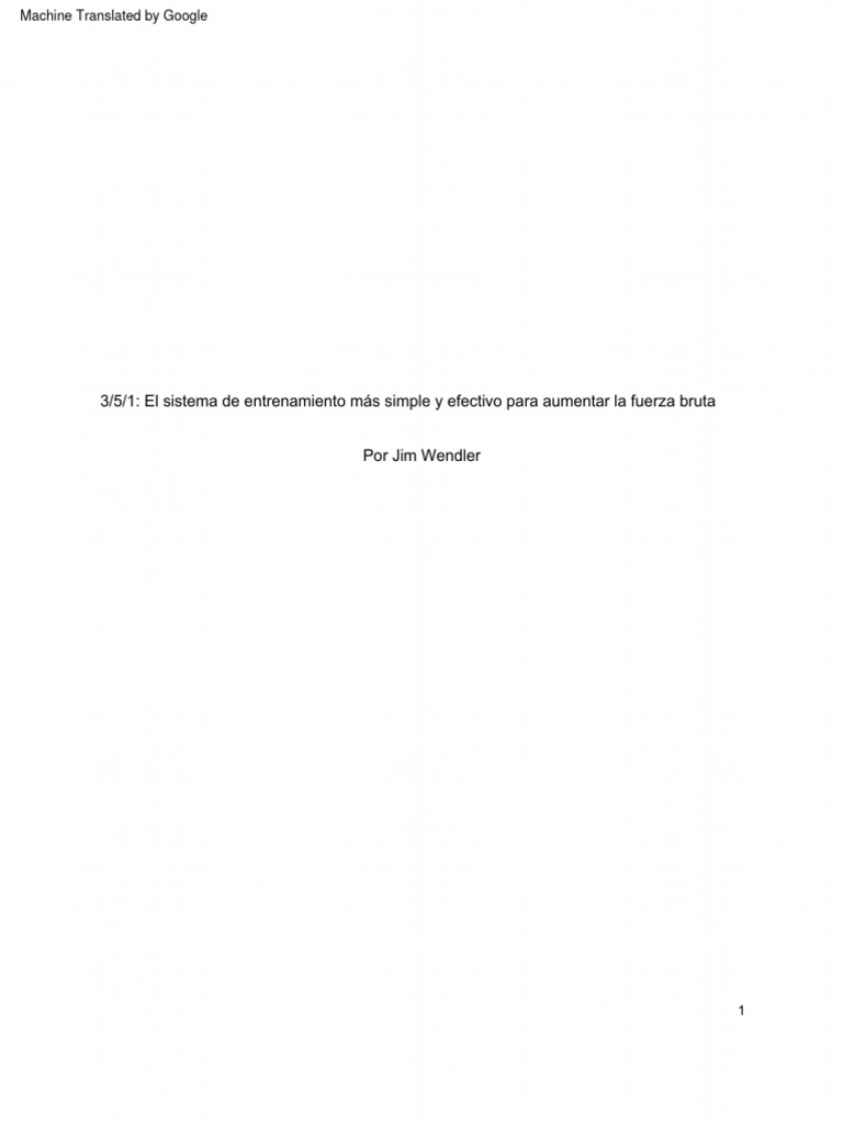 5 3 1 the simplest and most effective training system to increase raw