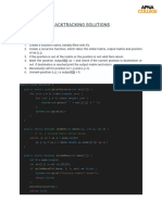 BACKTRACKING Solutions 