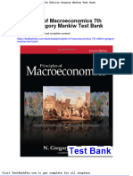 Principles of Macroeconomics 7th Edition Gregory Mankiw Test Bank