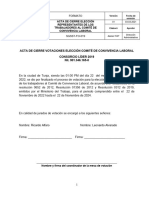 SGSST-FO-019 Formato Acta de Cierre Elección Comité de Convivencia Laboral