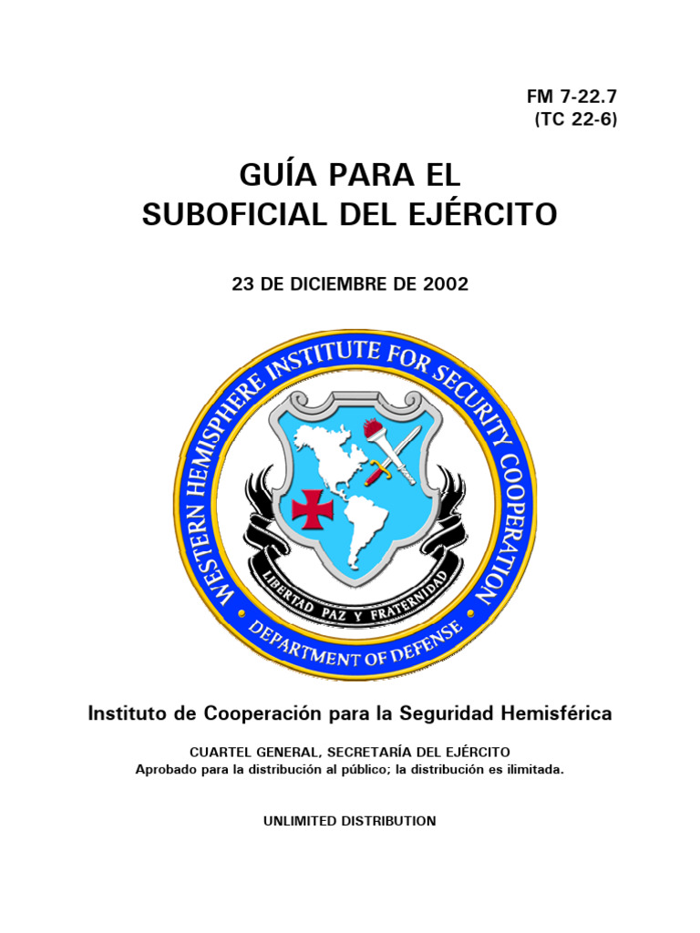 Fm 7 22 7 guia sub oficial pdf sargento militar