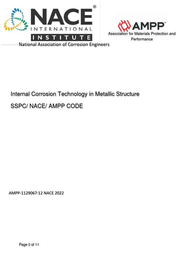 AMPP NACE CODE ESTRUCTURAL COATING (3) PDF Specification (Technical