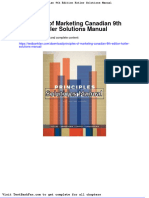 Principles of Marketing Canadian 9th Edition Kotler Solutions Manual