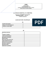 Lista de Recuperação 2º Ano 2023